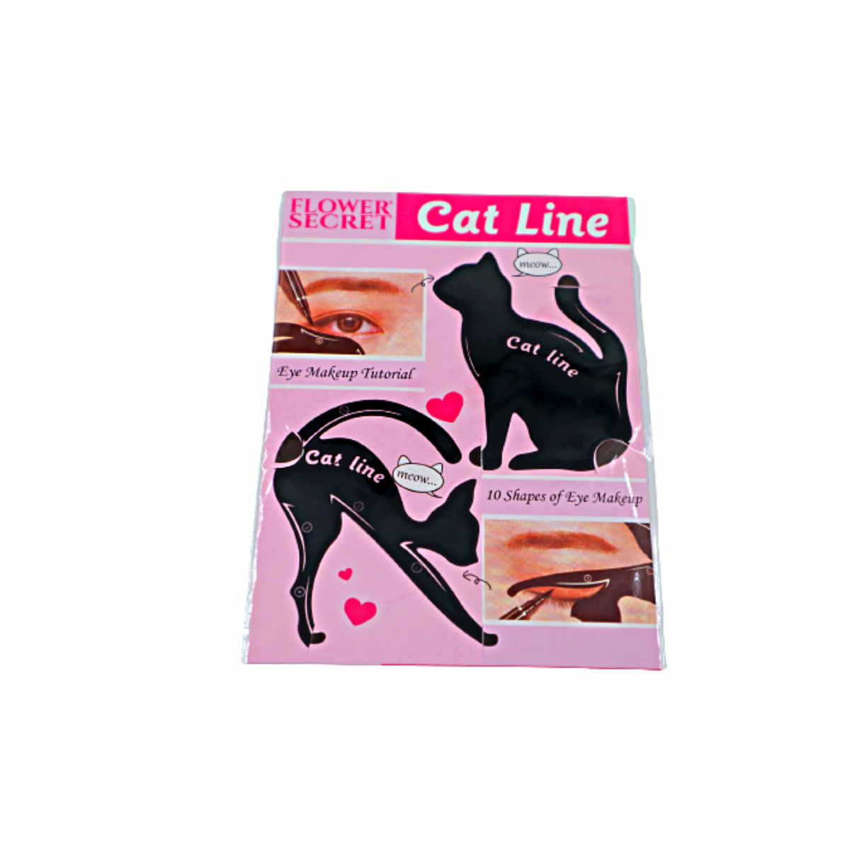 Delineador Liquido Ojos + Set Moldes Delineado Cat-2