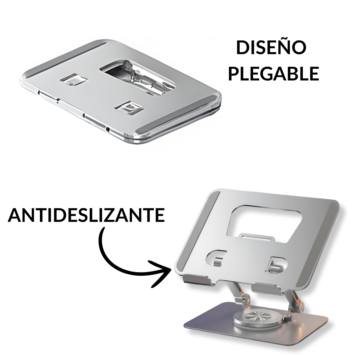 Soporte Notebook Laptop Tablet iPad Rotación 360 Plegable-4