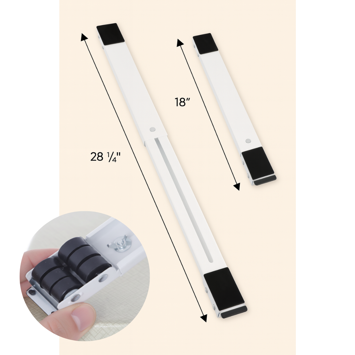 Soporte Movilizador Ruedas Lavadora Refrigerador Ajustable-3