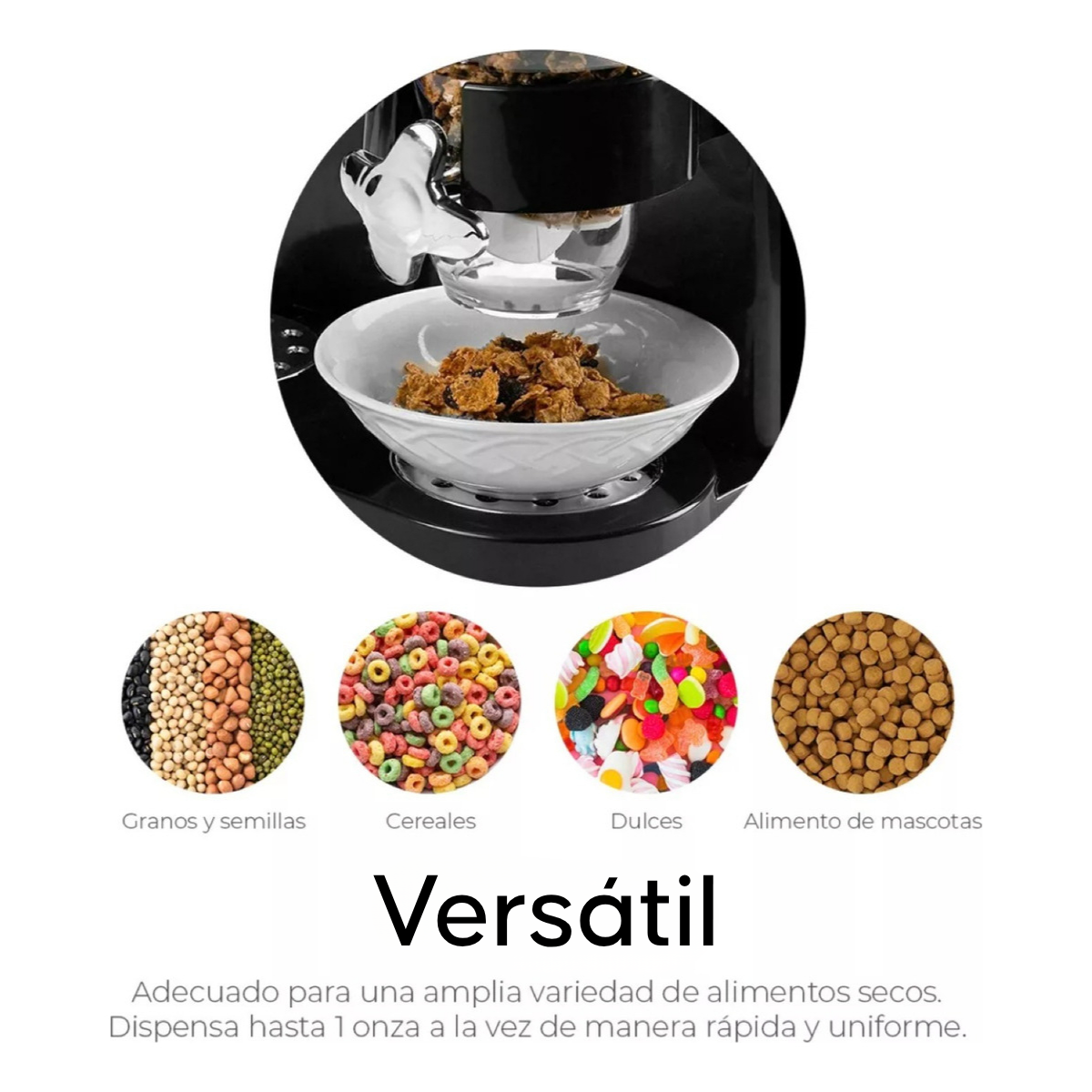 Set Dispensador Doble De Cereales Y Frutos Secos 2L C U-3