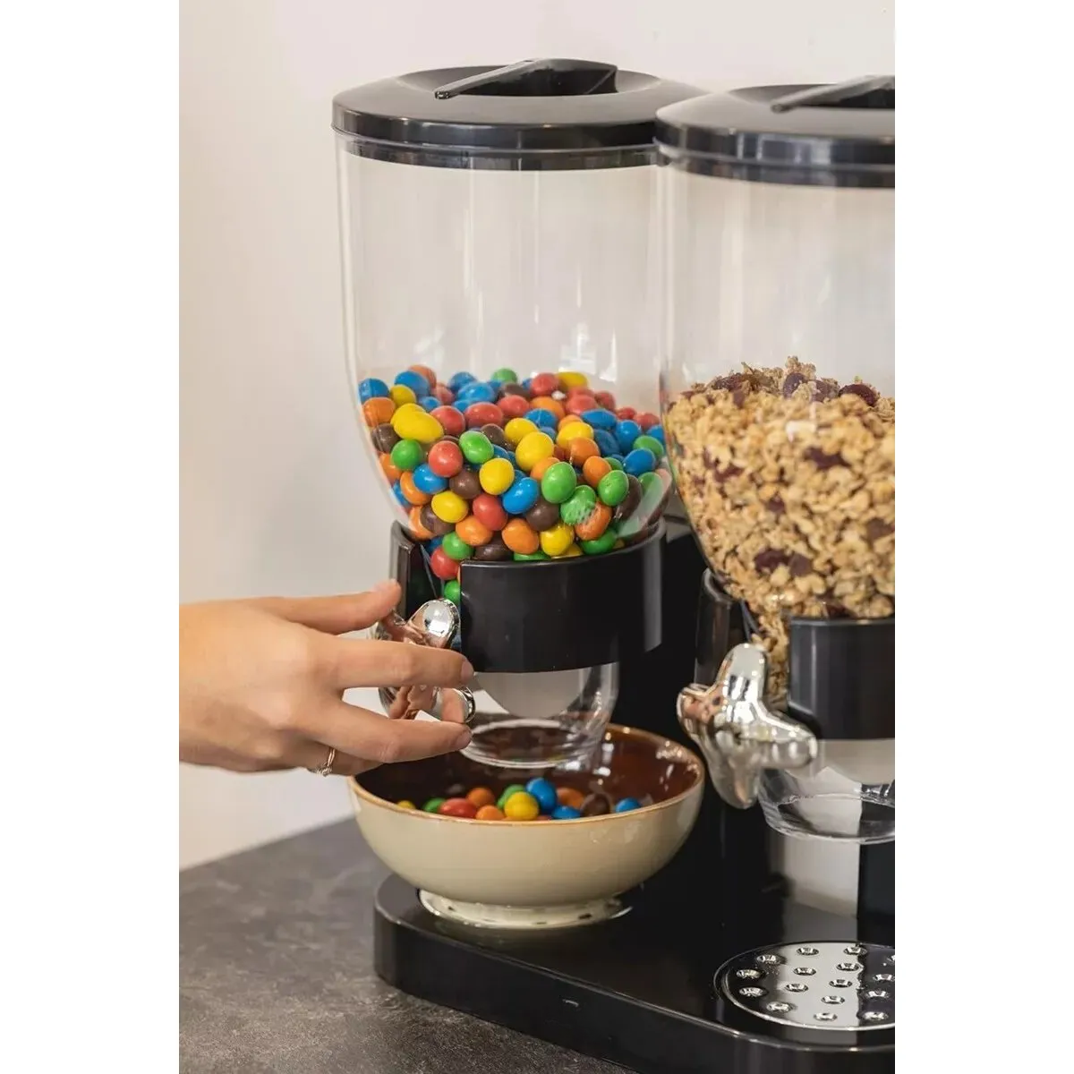 Set Dispensador Doble De Cereales Y Frutos Secos 2L C U-4