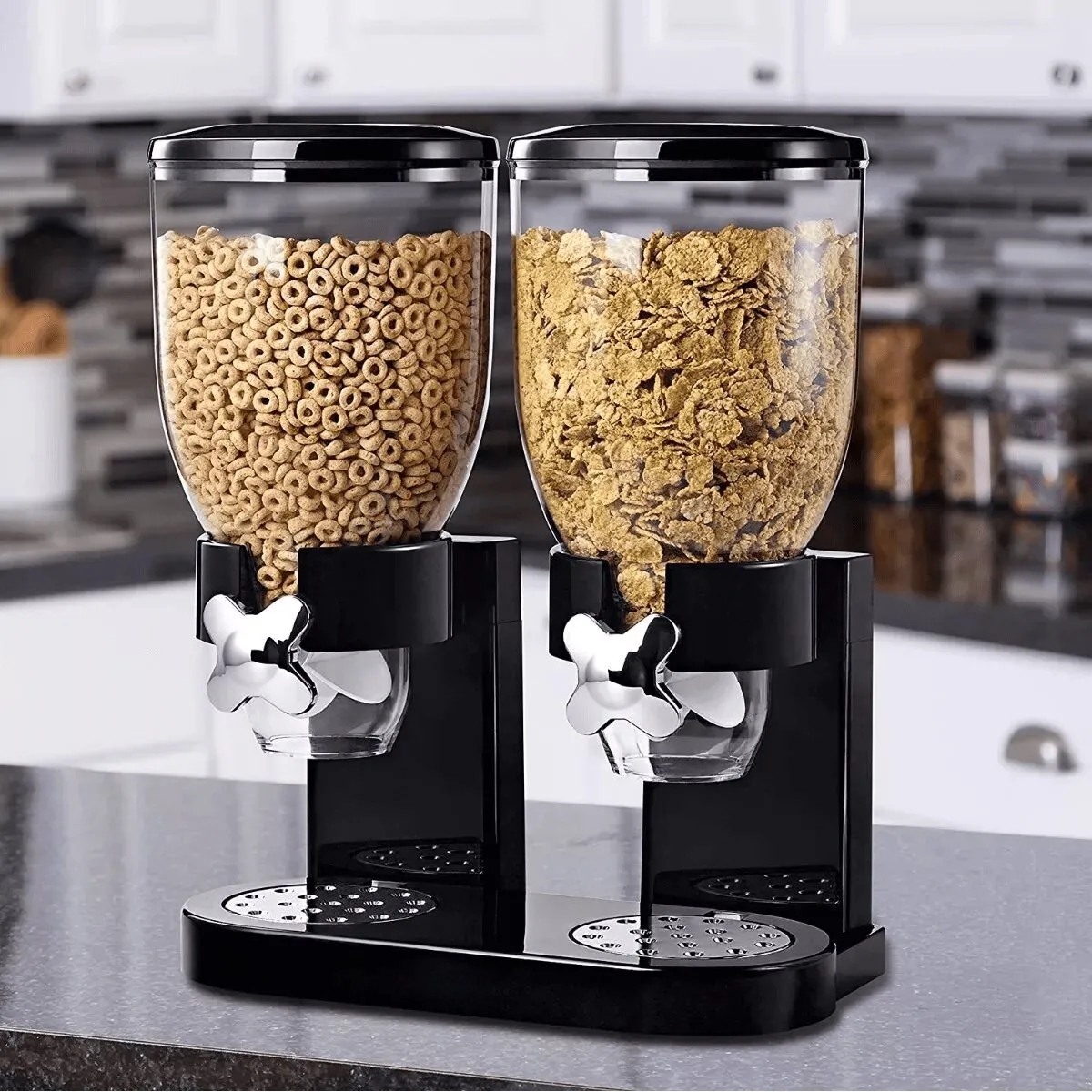Set Dispensador Doble De Cereales Y Frutos Secos 2L C U-5