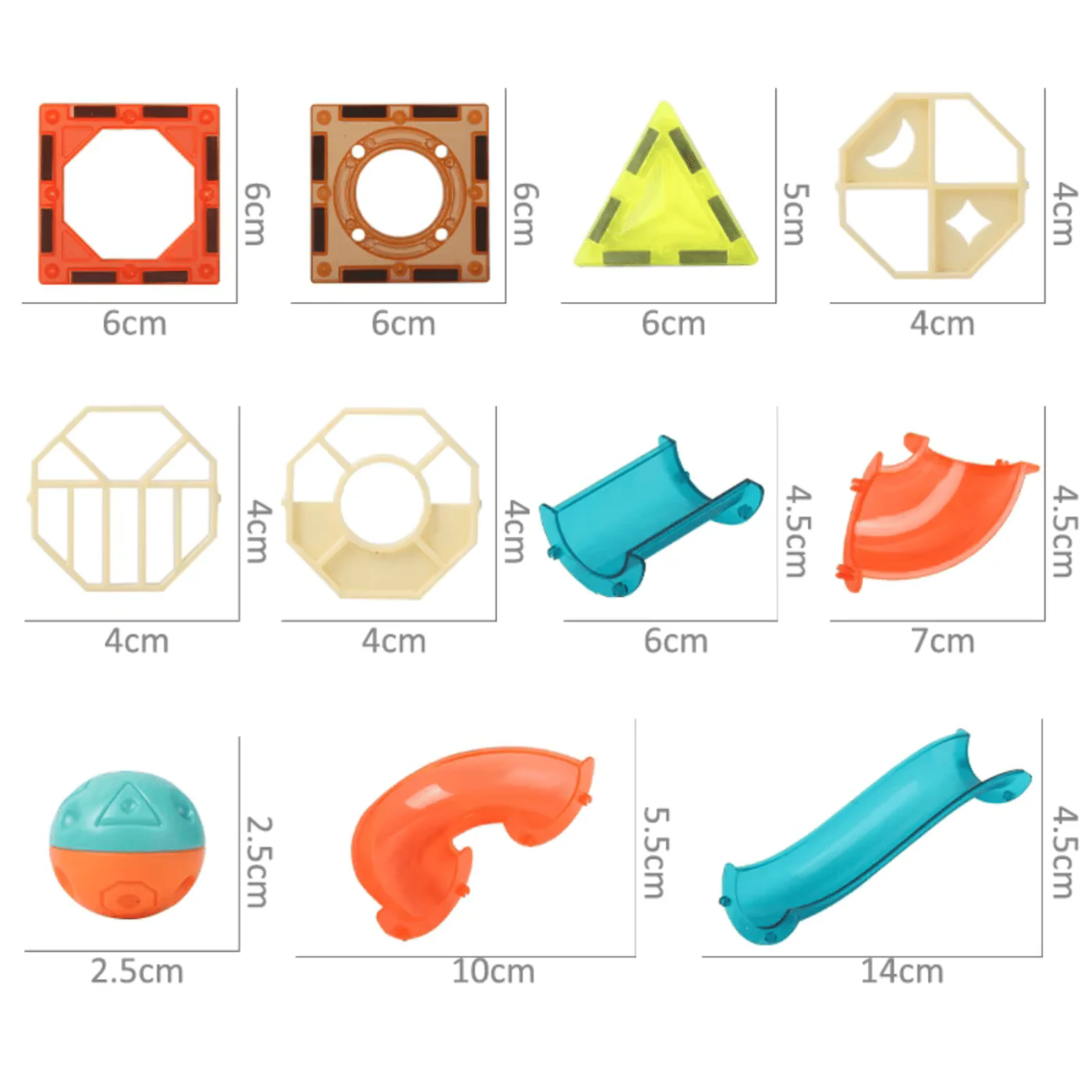 Set 98 Pcs Bloques Magneticos De Construccion +3A-3