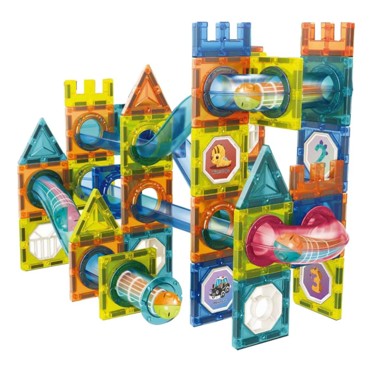 Set 98 Pcs Bloques Magneticos De Construccion +3A-4