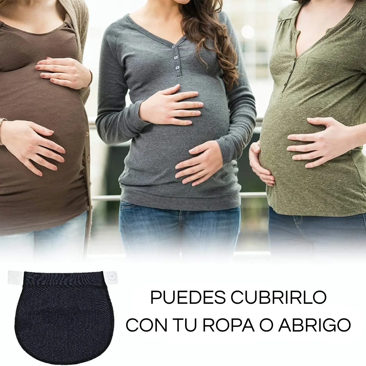 Pack 5 Extensores Elásticos De Pantalón Para Embarazadas-5