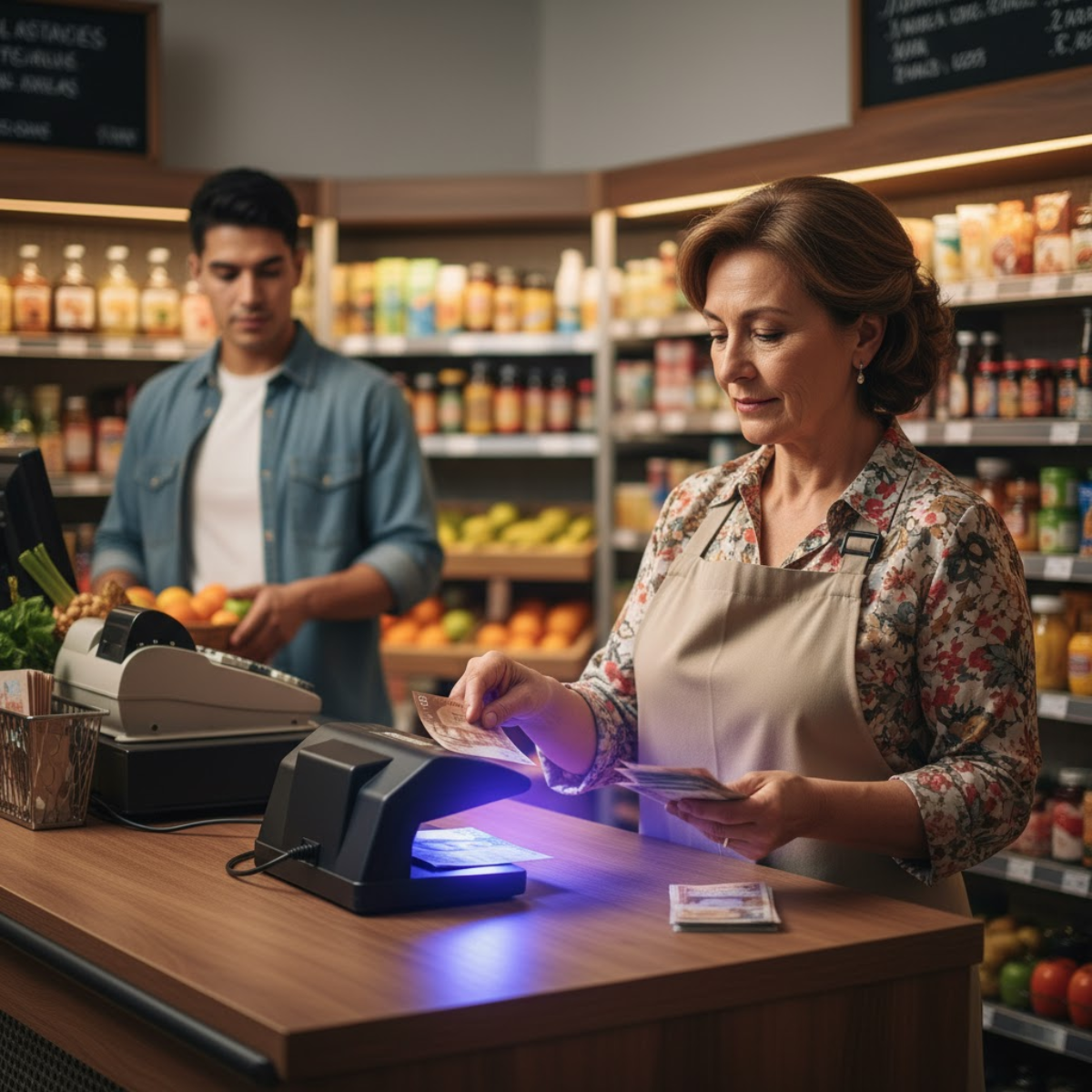 Maquina Luz Uv Detector De Billetes Falsos-5