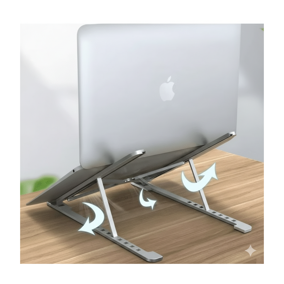 Soporte Alzador Vertical Ajustable Laptop Notebook Aluminio-4