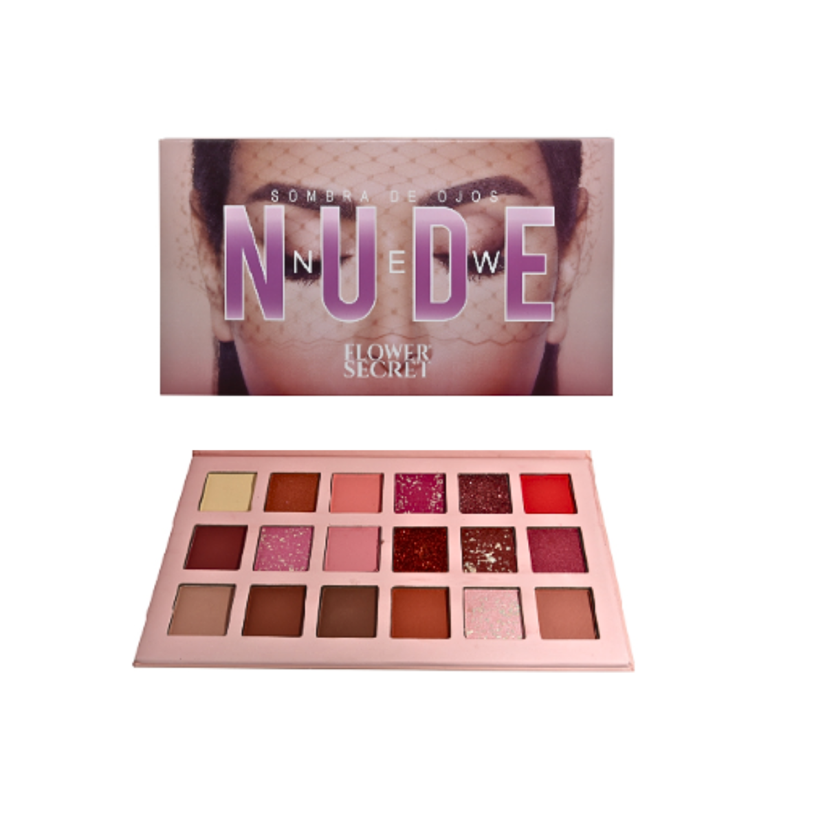 Paleta De Sombras 18 Colores Nude Flower Secret-2