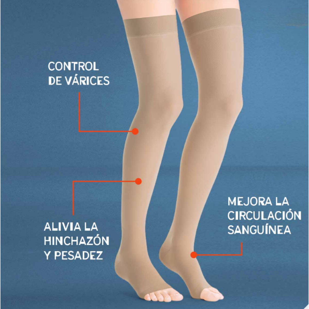 Medias Pierna Completa Compresion Antivarices Circulacion-1