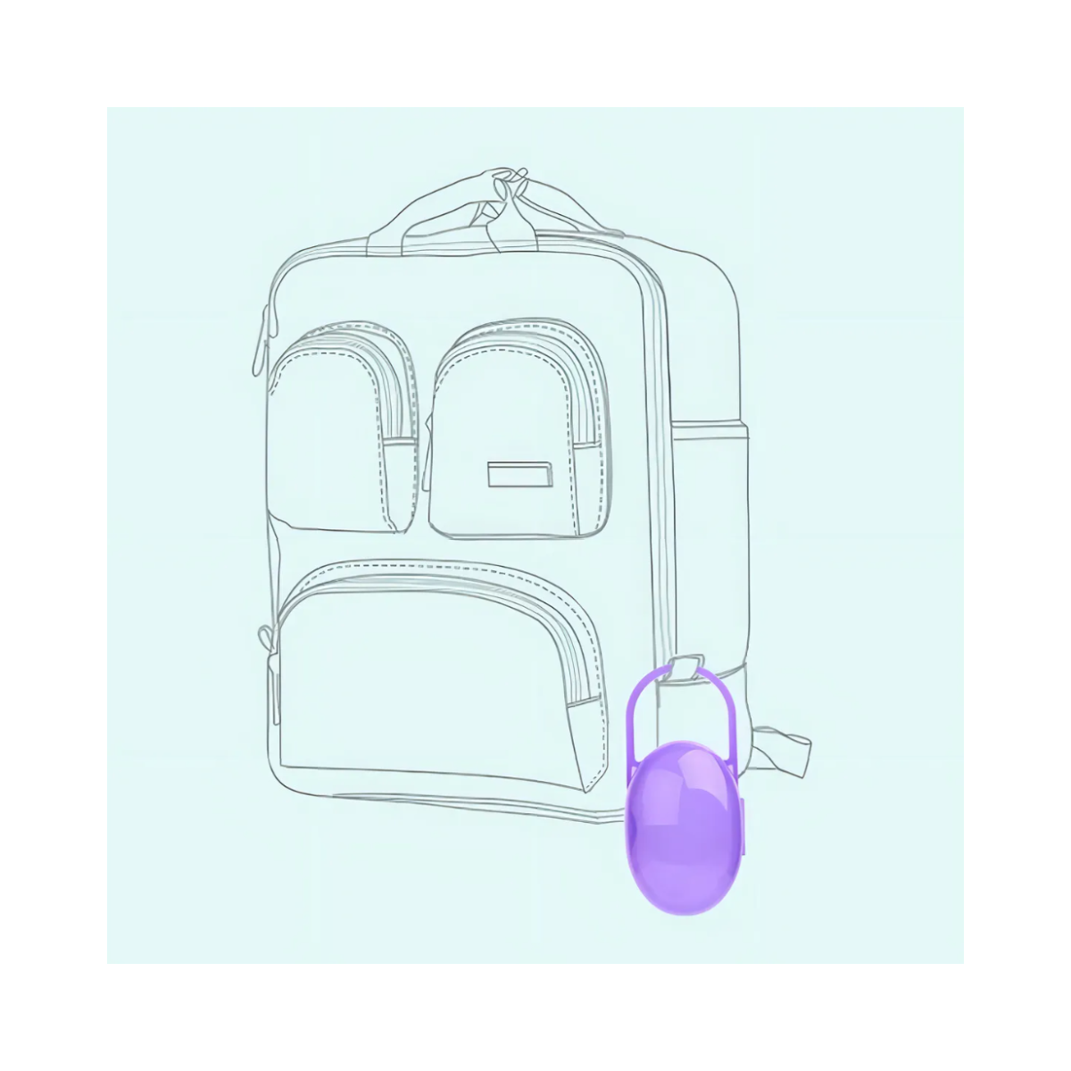 Estuche Cajita Porta Chupete Bebés-4