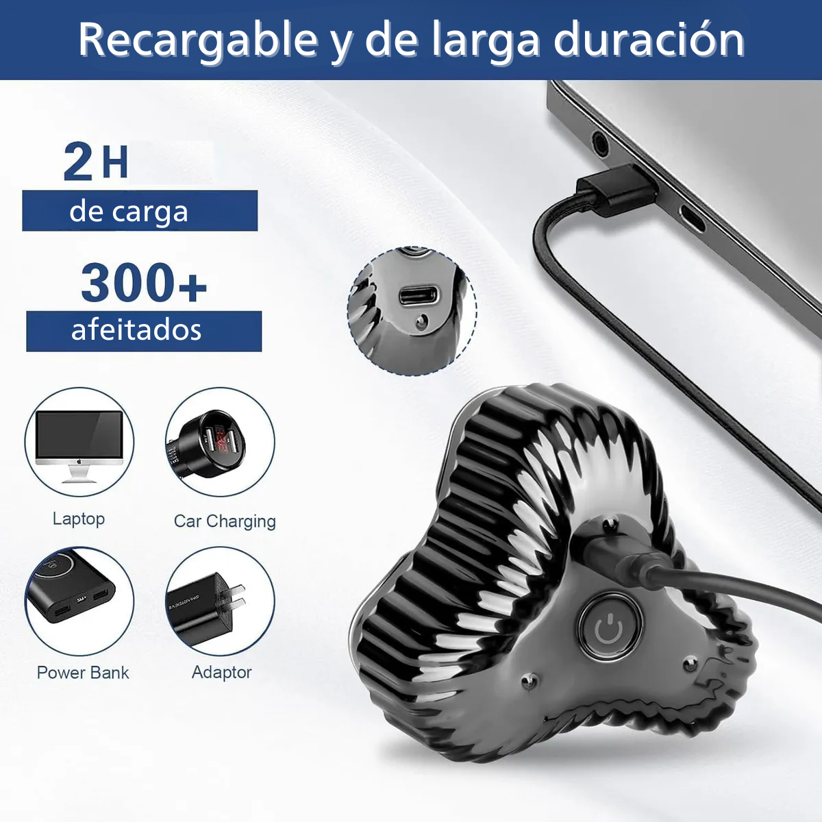 Cabezal Magn tico Afeitadora Rotativa Usb Surker Sk 371-2