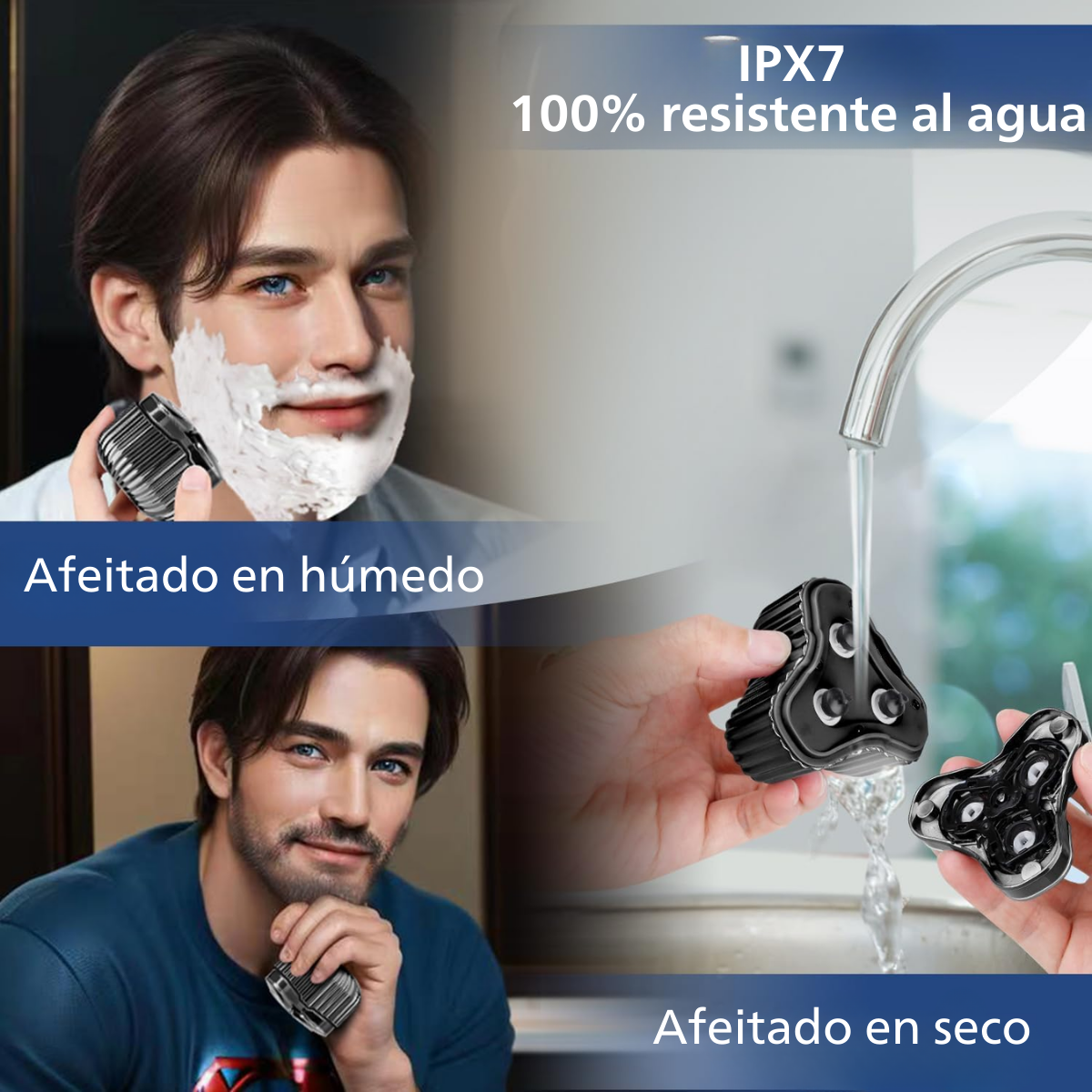 Cabezal Magn tico Afeitadora Rotativa Usb Surker Sk 371-4