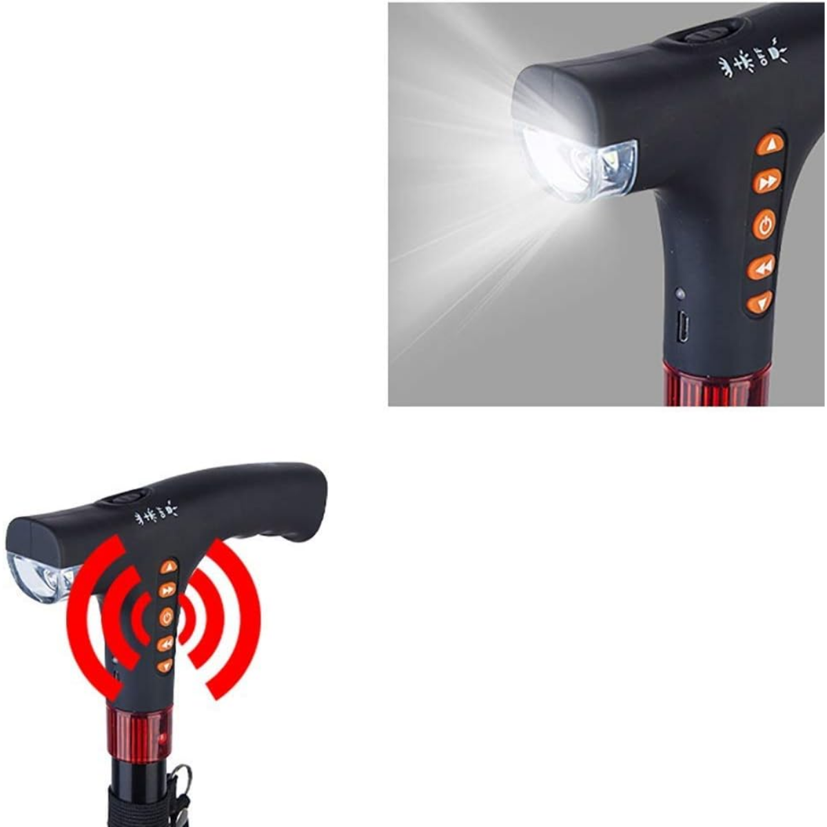 Baston Para Adulto Mayor Con Radio Fm Y Linterna Integrada-2