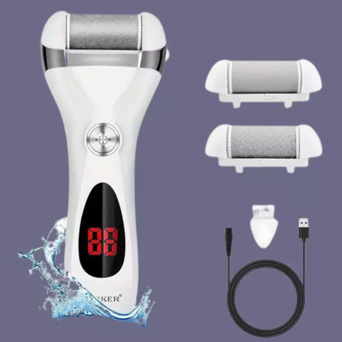 Removedor Callos Electrico Recargable Lima 2 En 1 Waterproof-6