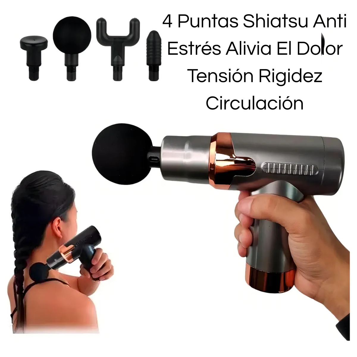 Mini Pistola De Masaje Fascial Recargable Usb 6 Velocidades-3
