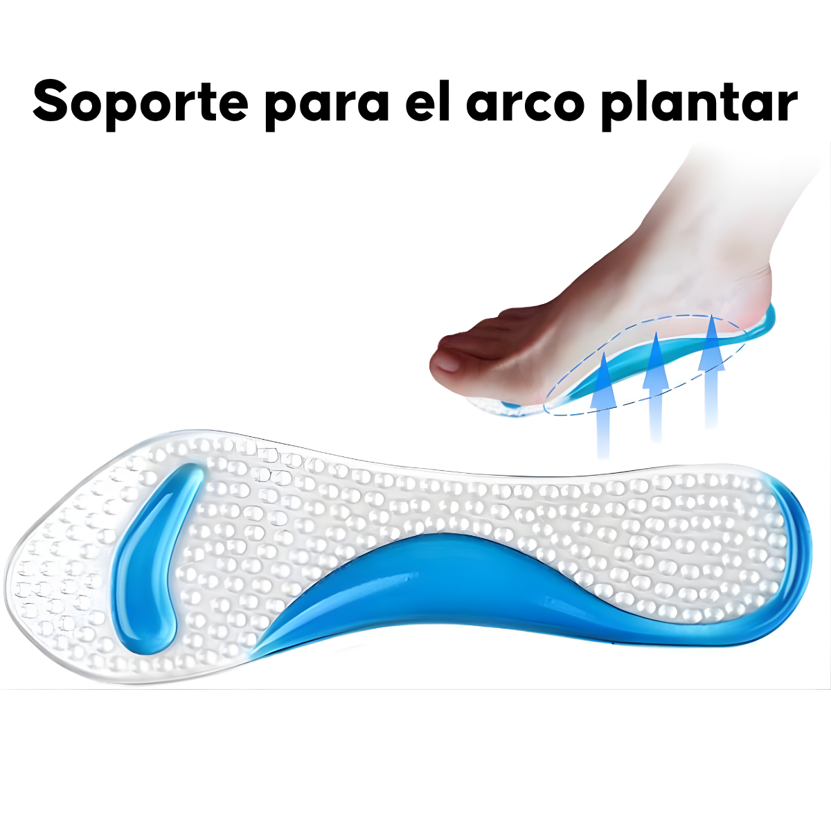 Plantilla De Silicona Con Soporte De Arco Deroyal Confort Rosa-4