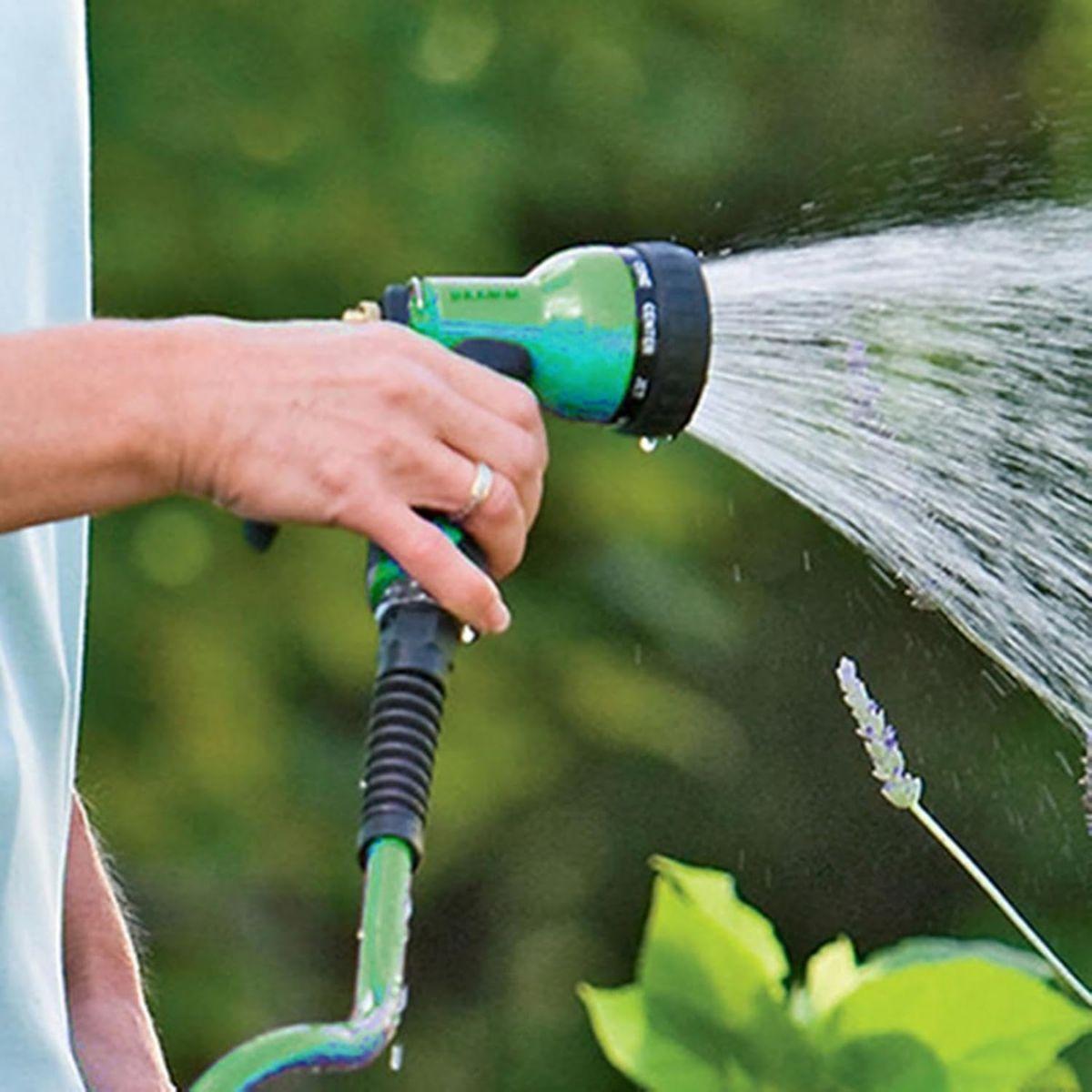 Kit Riego Jardin Pistola 7 Modos Conectores Para Manguera-4