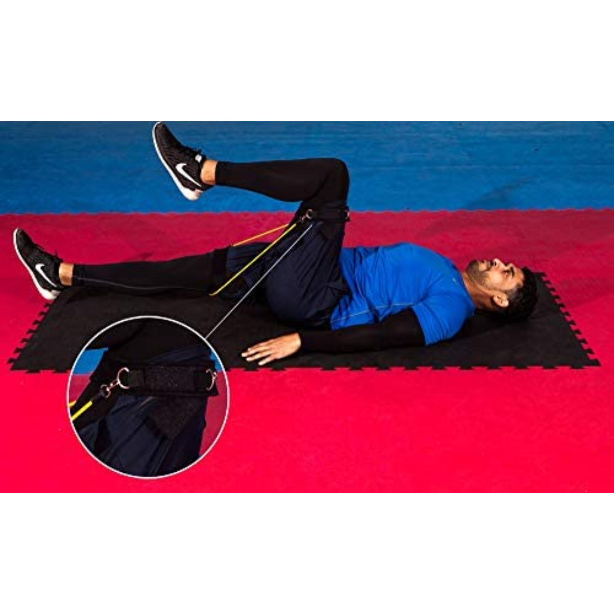 Bandas Elasticas De Resistencia Piernas Fitness Ejercicios-3