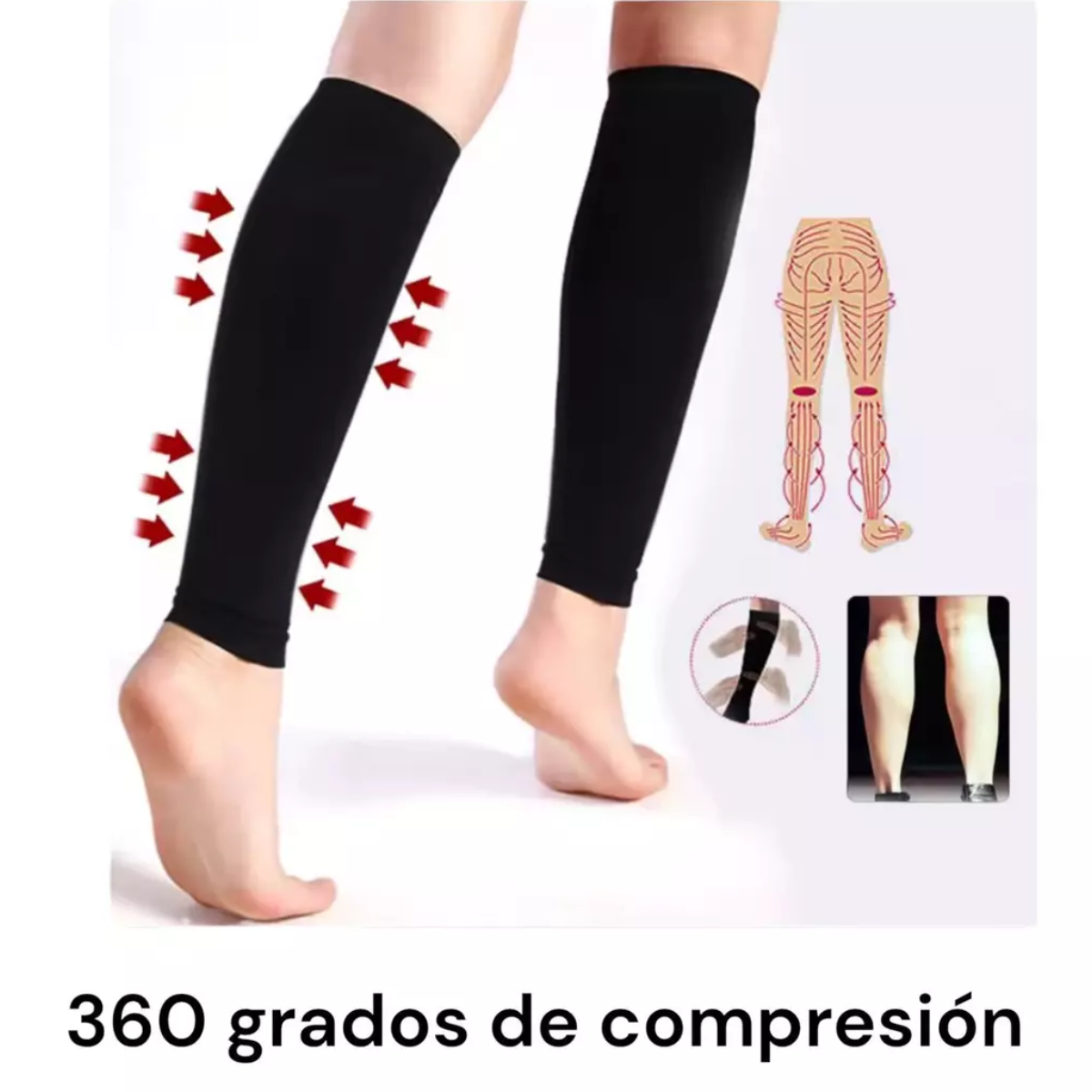 Medias Calcetines De Compresion Running Yoga Circulacion-2