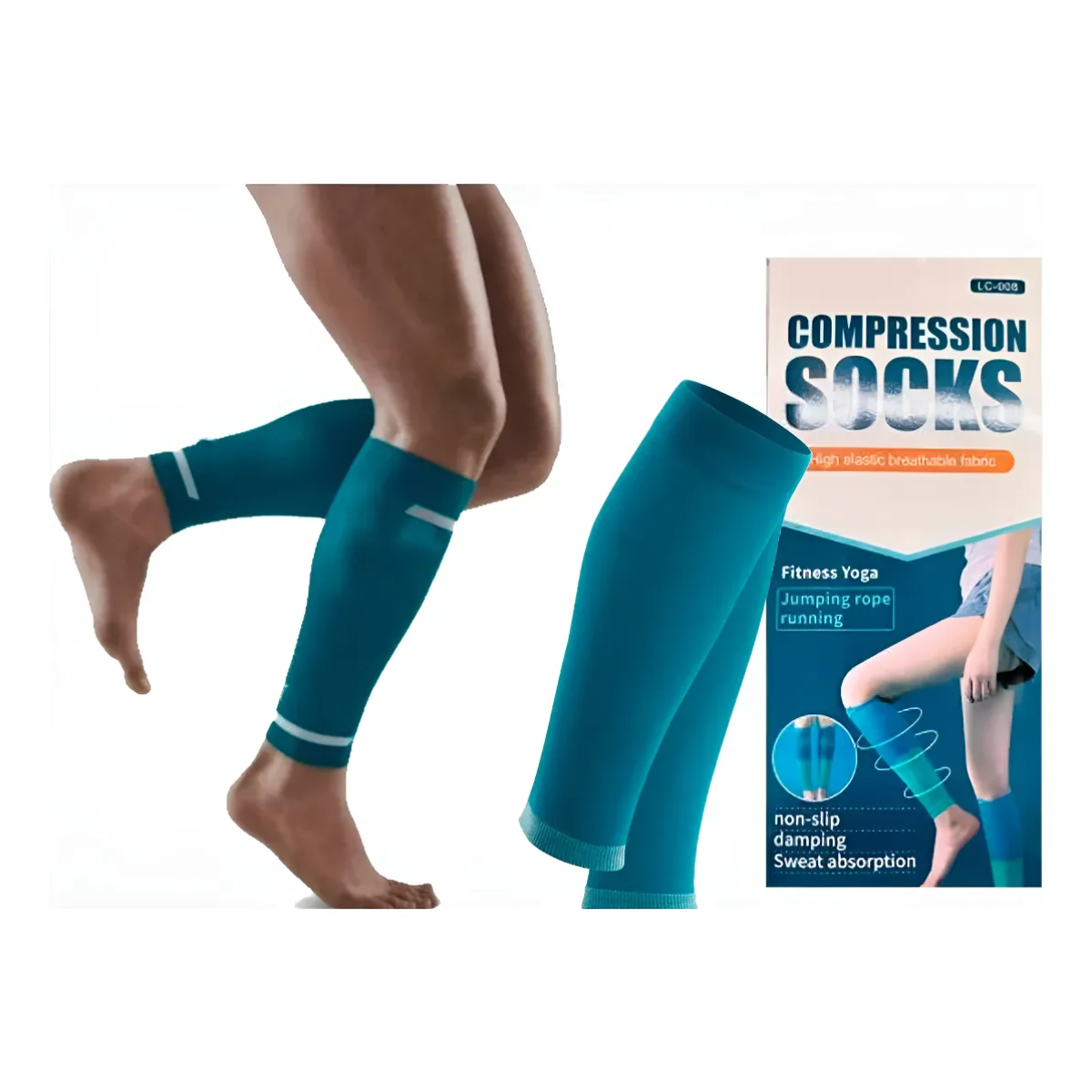 Medias Calcetines De Compresion Running Yoga Circulacion-6