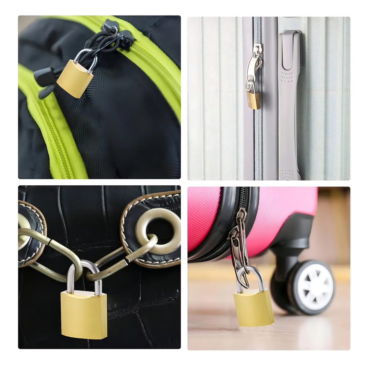 Mini Candado Para Casillero Maleta Viajes Multiuso 25 Mm-3