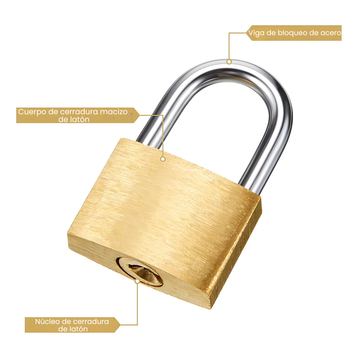 Mini Candado Para Casillero Maleta Viajes Multiuso 25 Mm-4