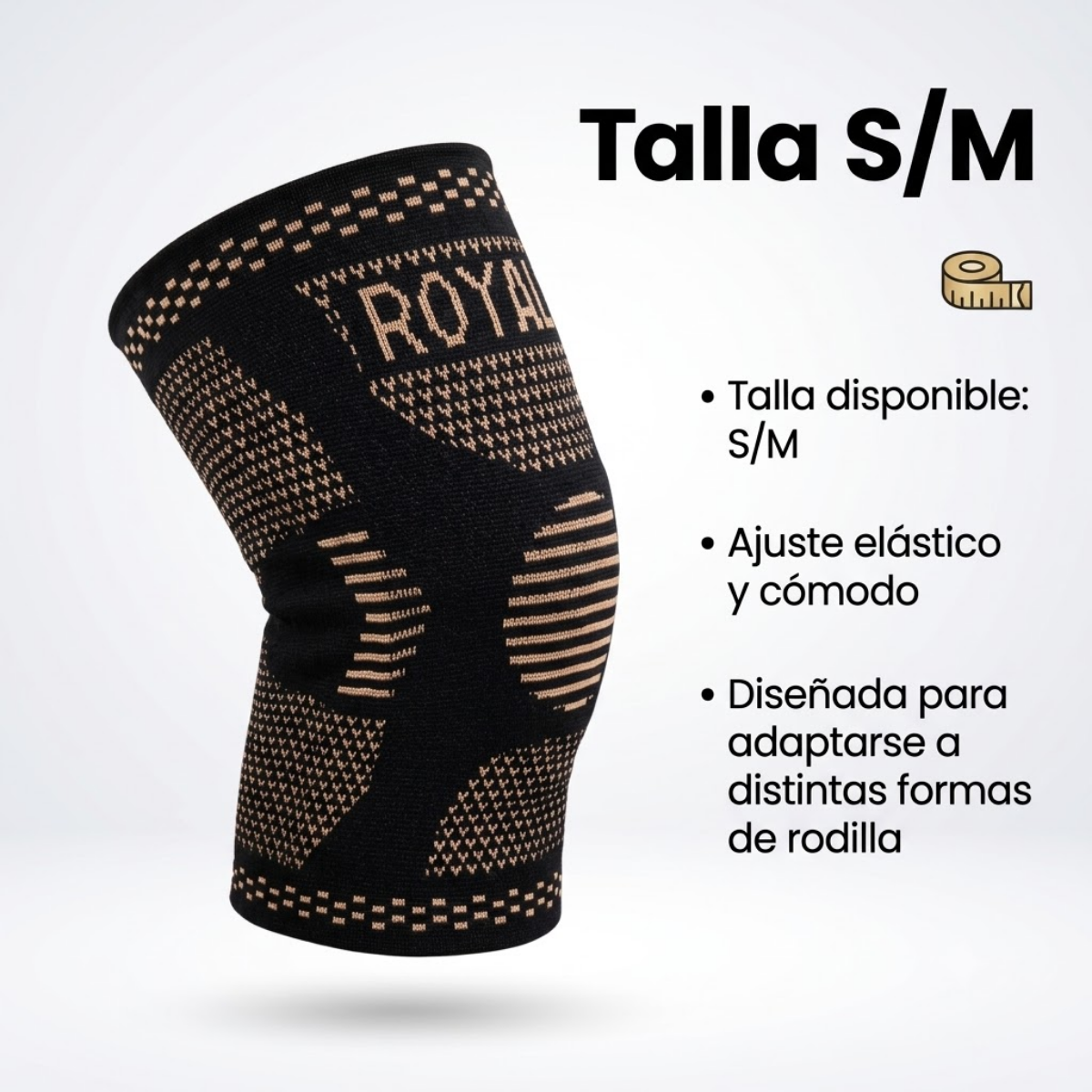 Rodillera Elastica De Compresion Deportiva Talla S m-3