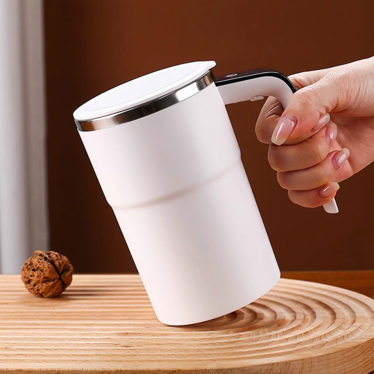 Taza Vaso Mezclador Automatico Inalambrico Recargable Pantalla Led-5