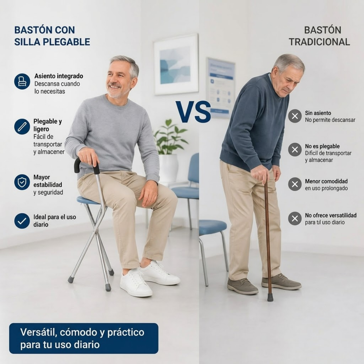 Baston Con Asiento Plegable Silla Ortopedica Adulto Mayor-4