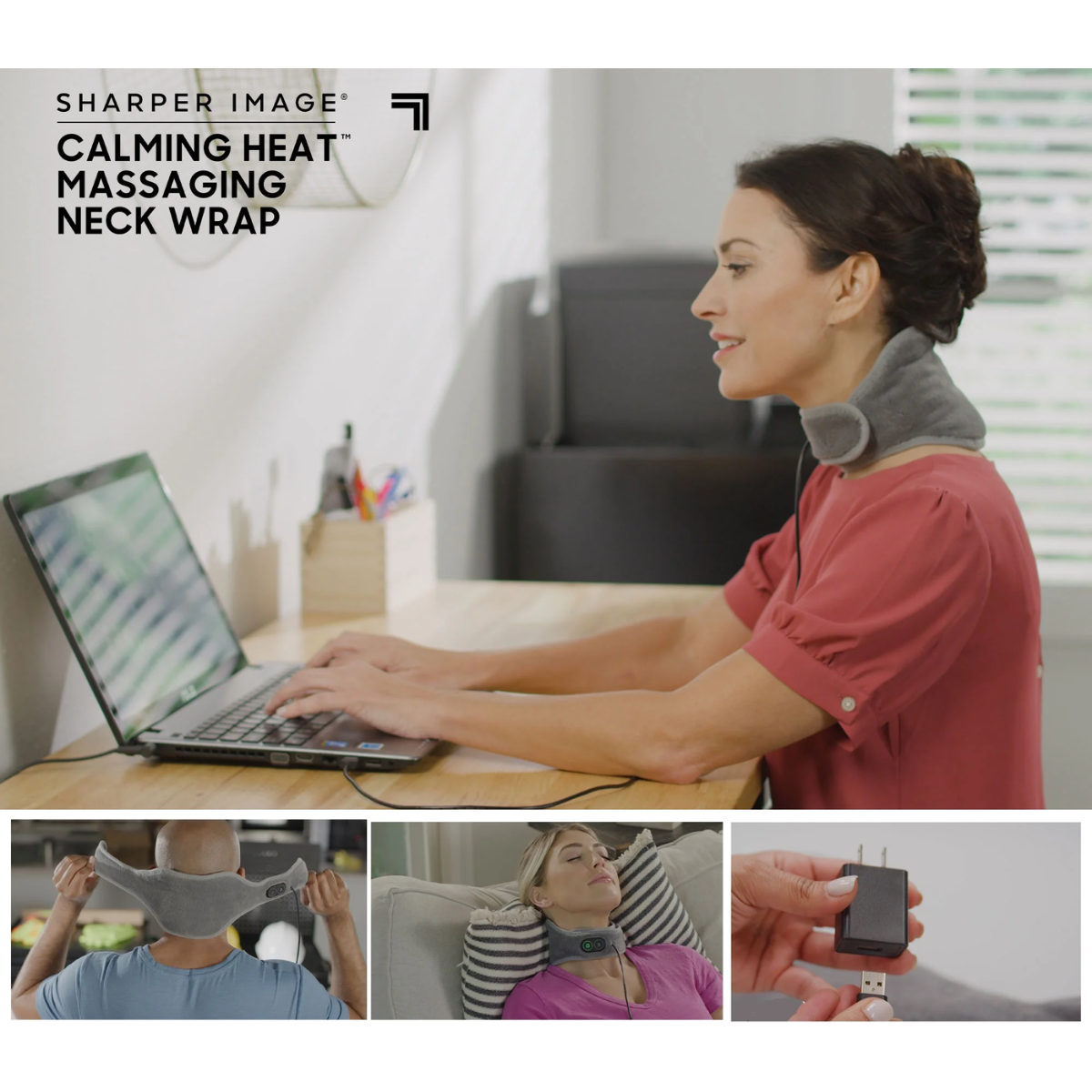 Masajeador Cuello Cervical Terapeutico Con Calor 9 Modos-4