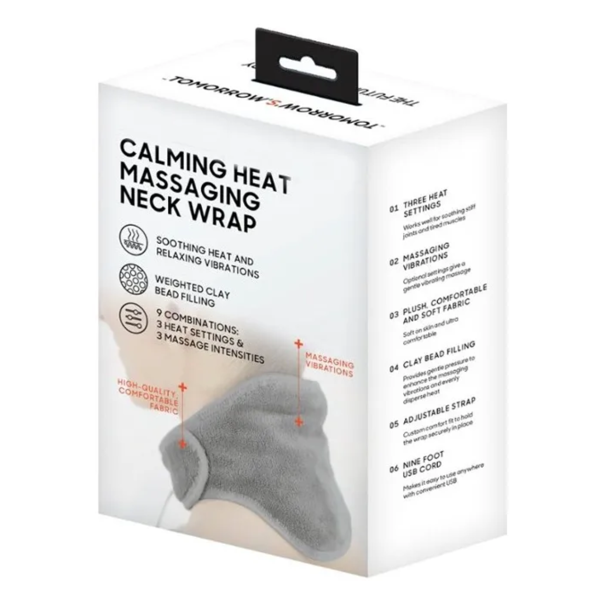 Masajeador Cuello Cervical Terapeutico Con Calor 9 Modos-6