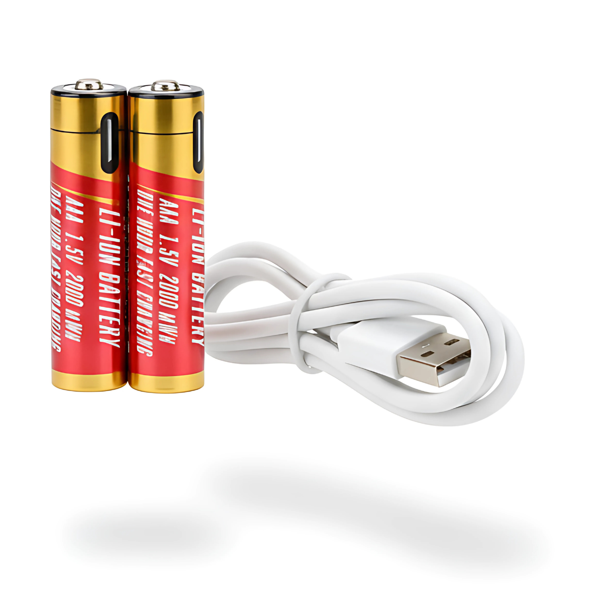 Pila AAA Recargable Con Cable Usb A Usb-c Carga Rápida-2