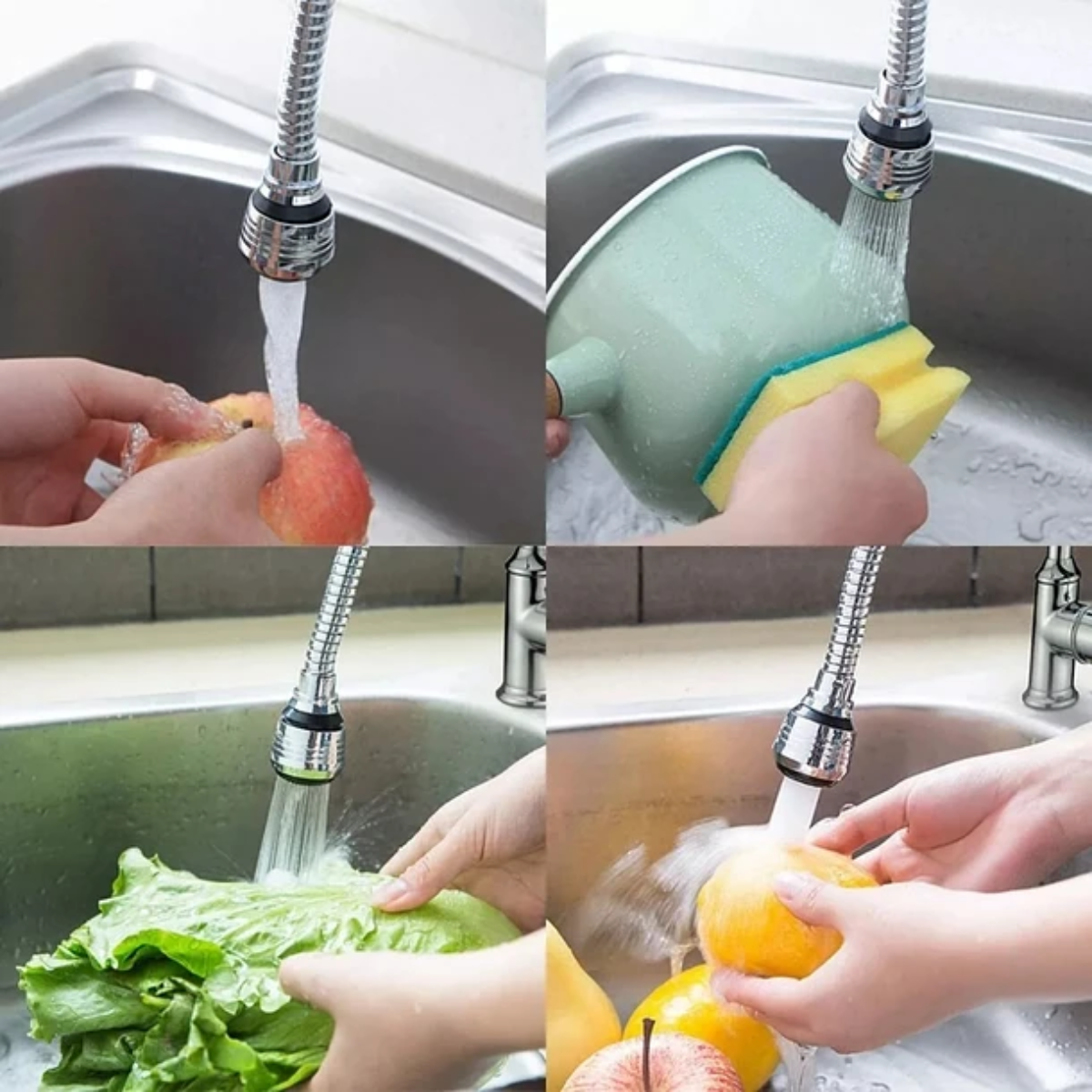 Aireador Rociador Para Grifo Flexible Ahorrador De Agua-5