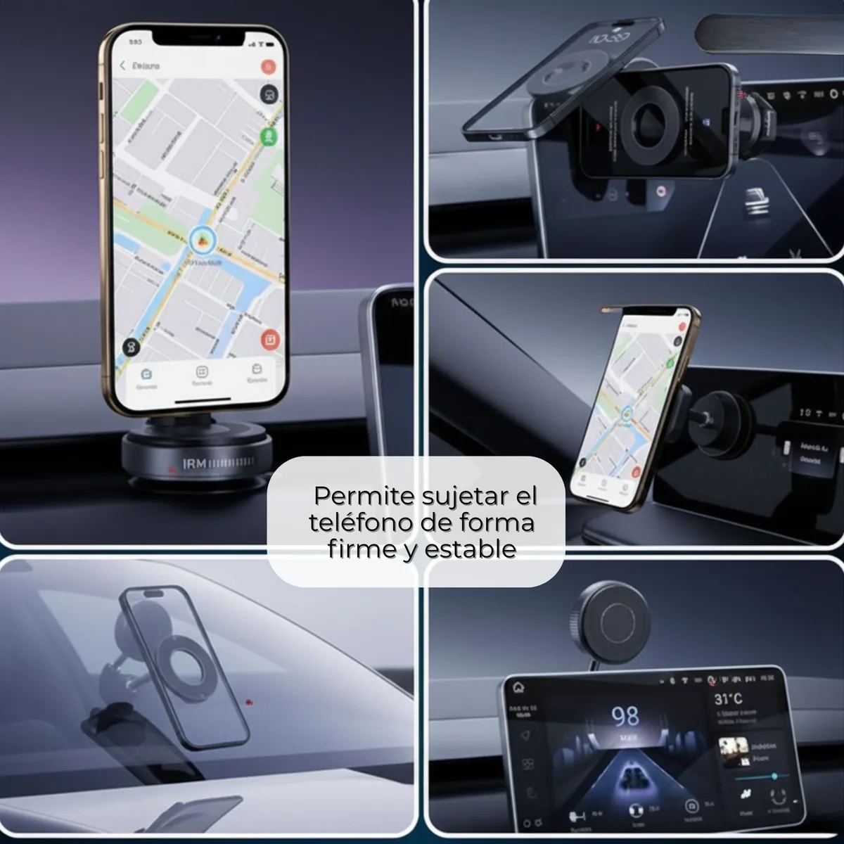 Soporte Celular Magnetico Auto Escritorio Con Ventosa Ir-3