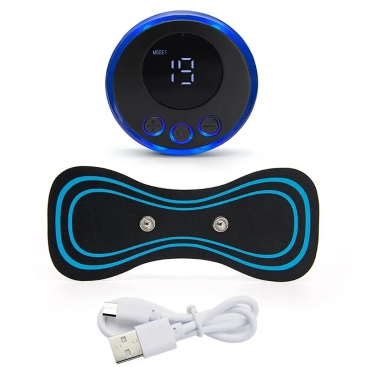 Mini Masajeador De Parche Cuello Espalda Electroestimulador-7