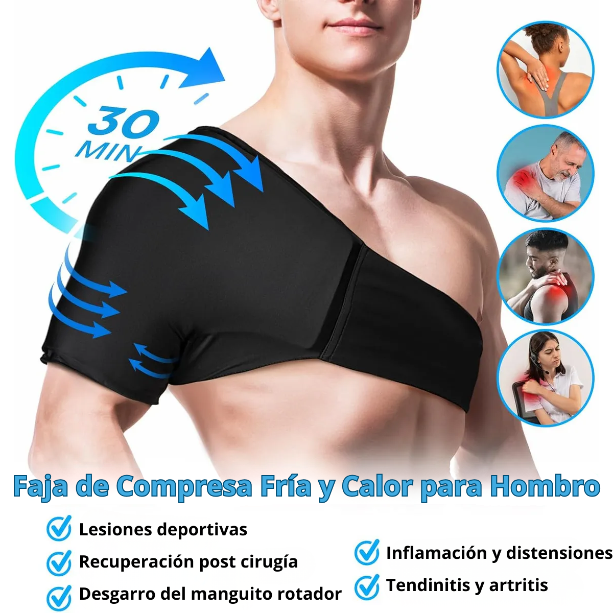 Compresa Gel Frio Calor Multiuso Para Hombro Espalda Pierna-3