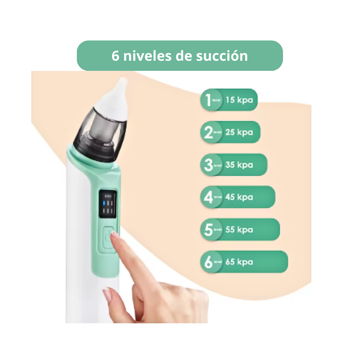 Aspiradora Succión Nasal Eléctrica Para Bebes Silenciosa-4