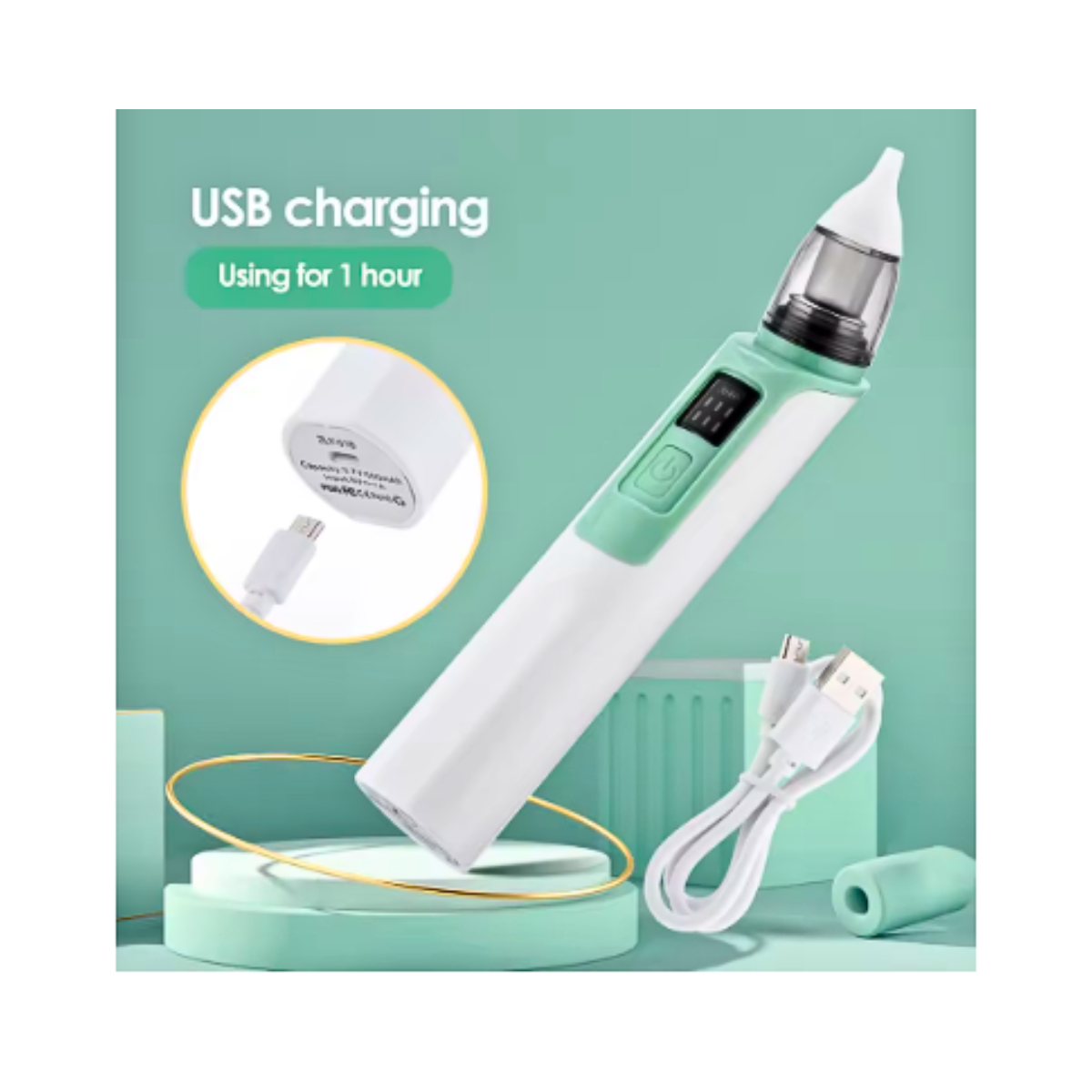 Aspiradora Succión Nasal Eléctrica Para Bebes Silenciosa-5