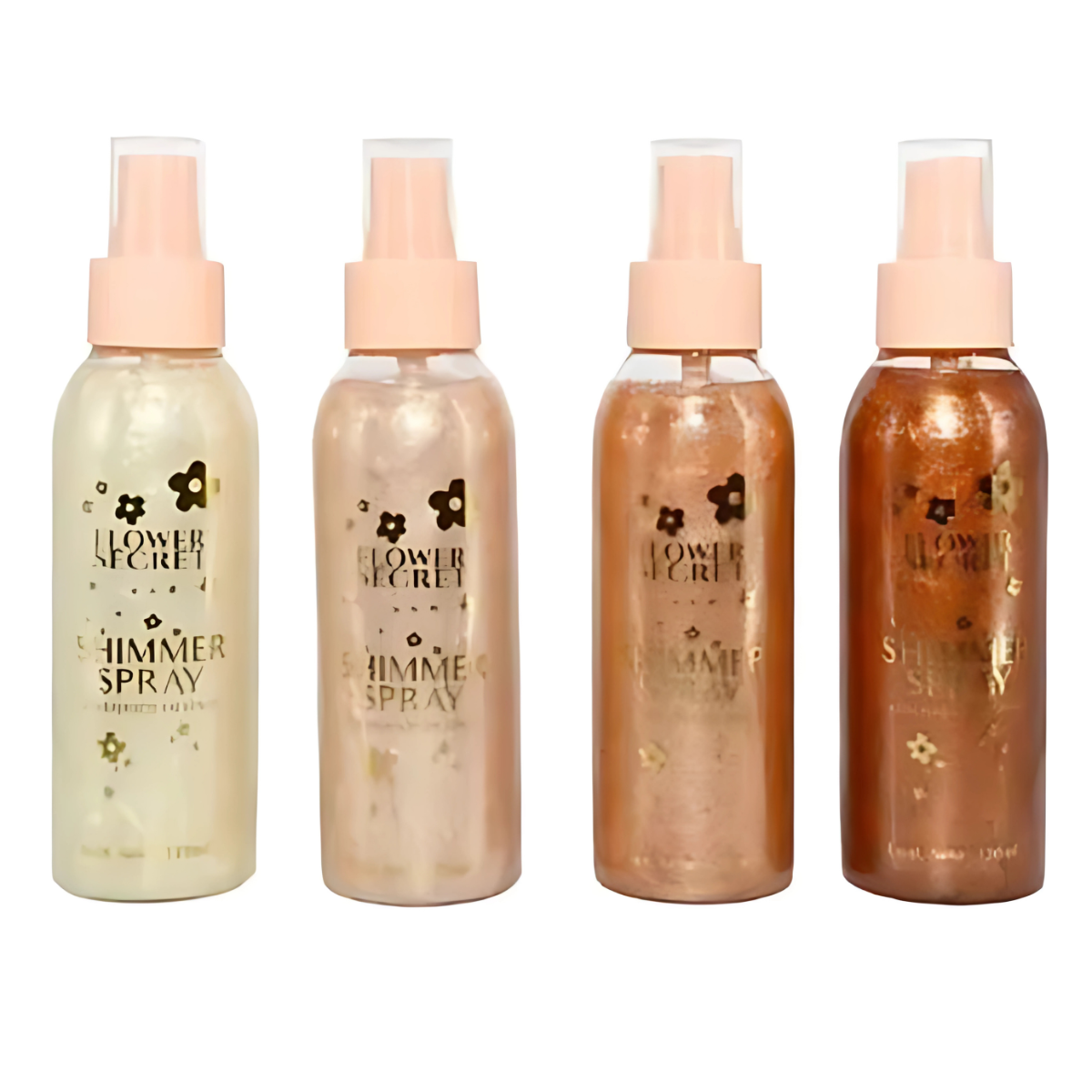 Pack 4 Spray Iluminador Para Cuerpo Rostro 120ml Nude-0