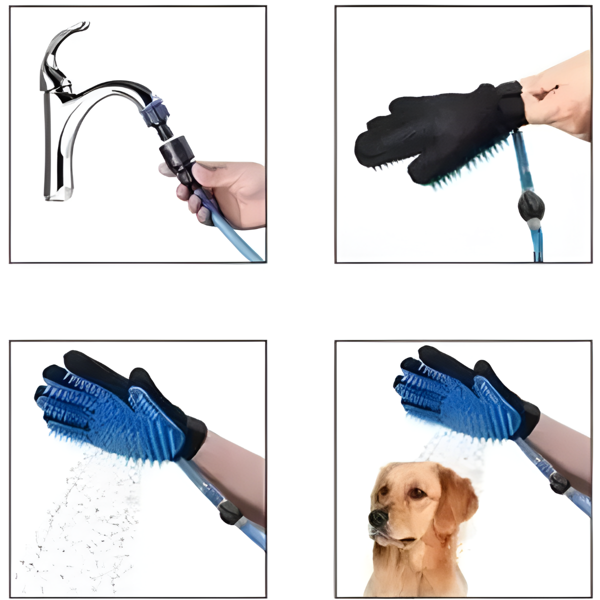 Guante Cepillo Quita Pelos Mascotas Para Uso Seco O Mojado-3