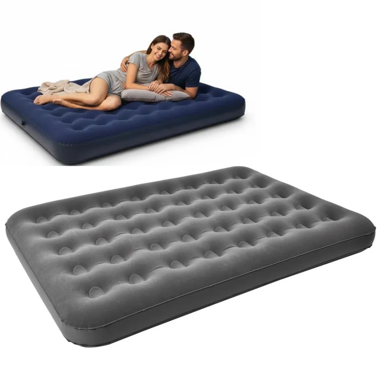 Colchon Inflable Matrimonial 2 Plazas 191x137x22cm Camping-0