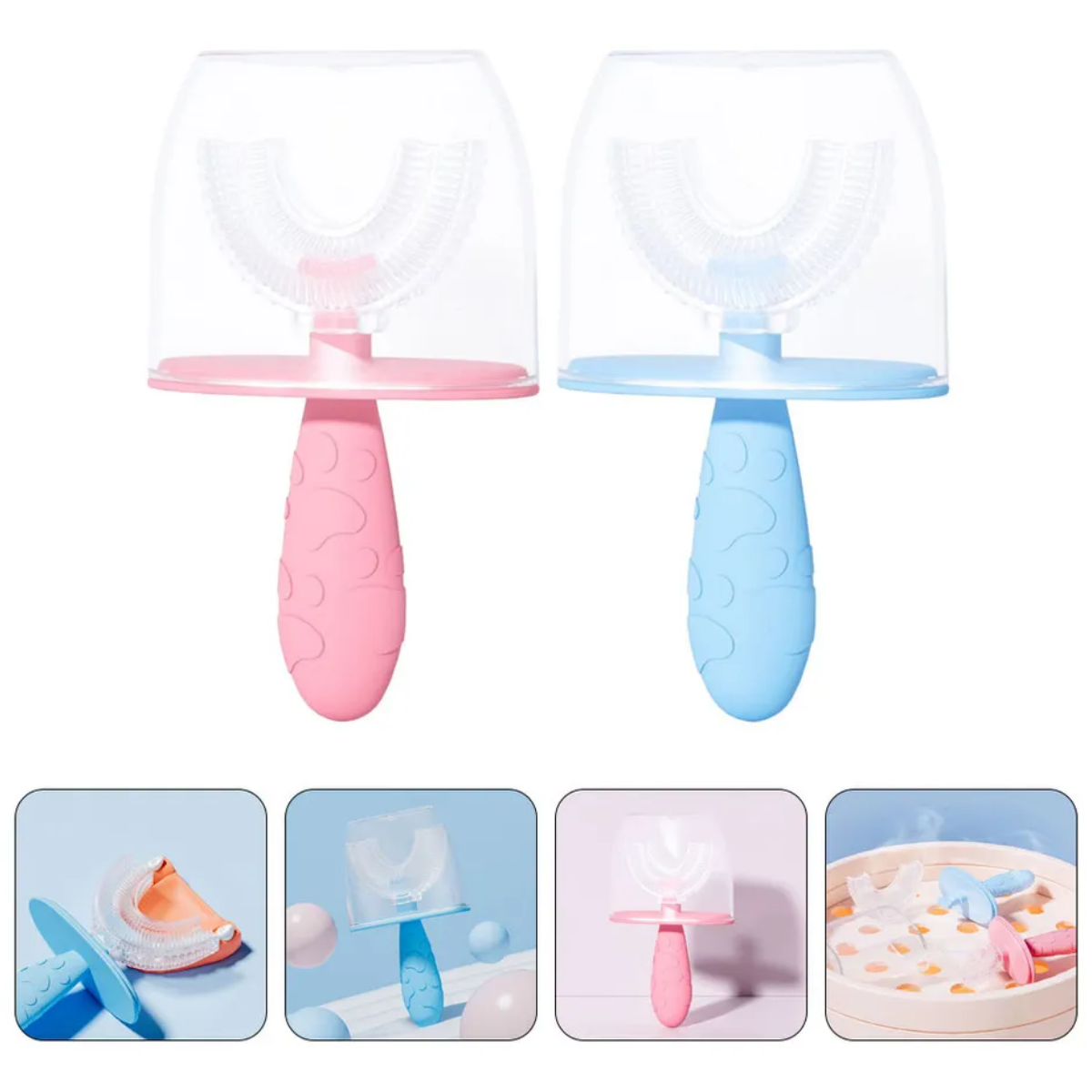 Cepillo De Dientes Silicona En Forma De U Para Bebes Ni os-3