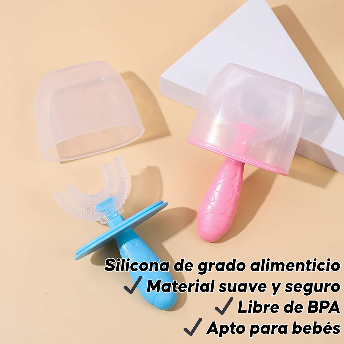 Cepillo De Dientes Silicona En Forma De U Para Bebes Ni os-5