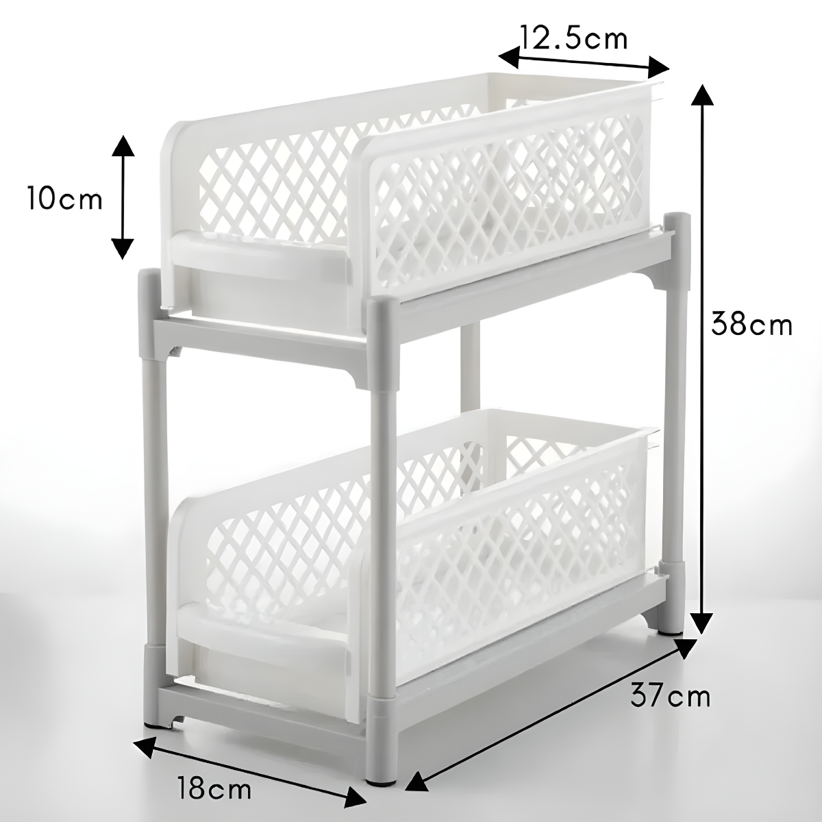 Organizador Estante Multiuso 2 Niveles Para Cocina Ba o-2