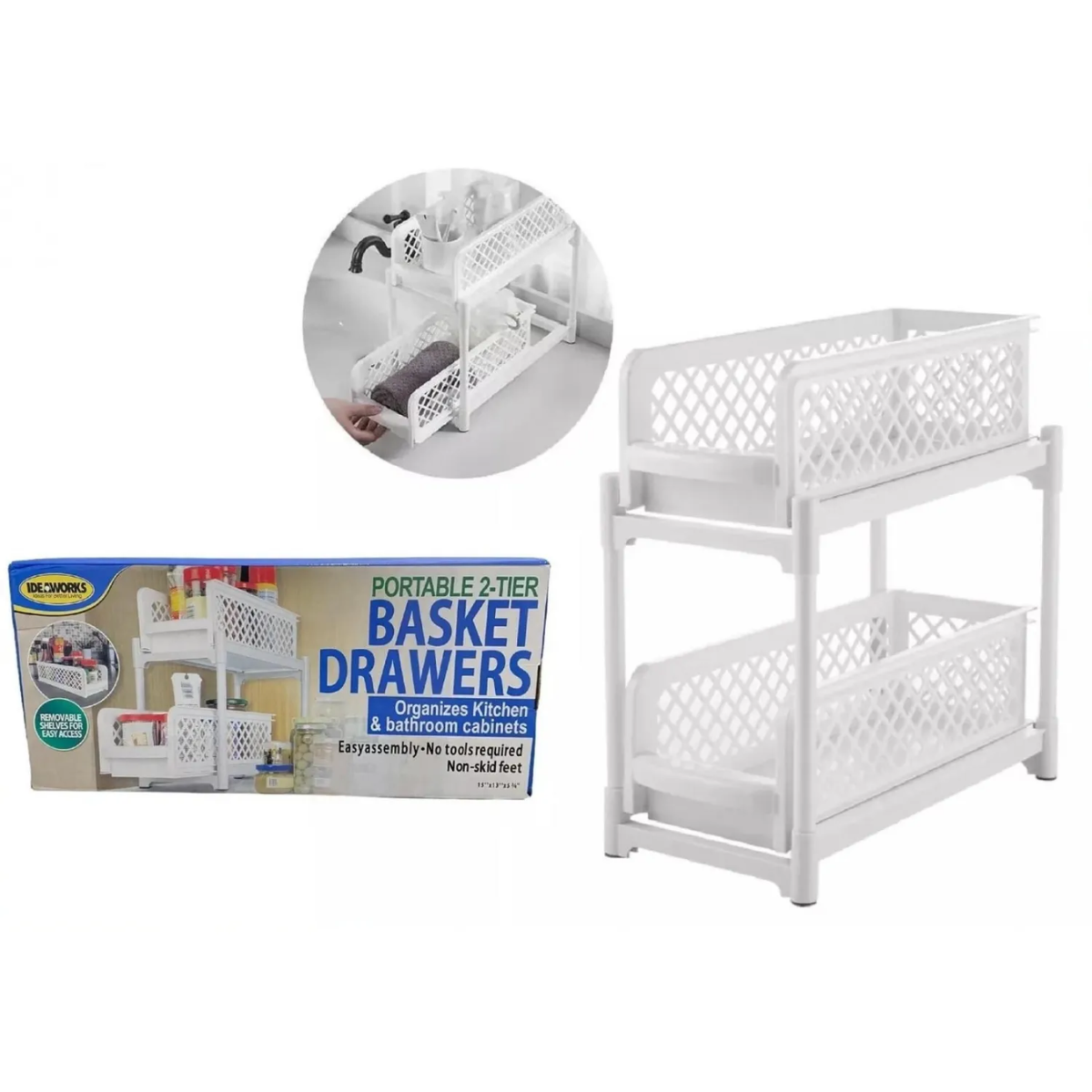 Organizador Estante Multiuso 2 Niveles Para Cocina Ba o-7