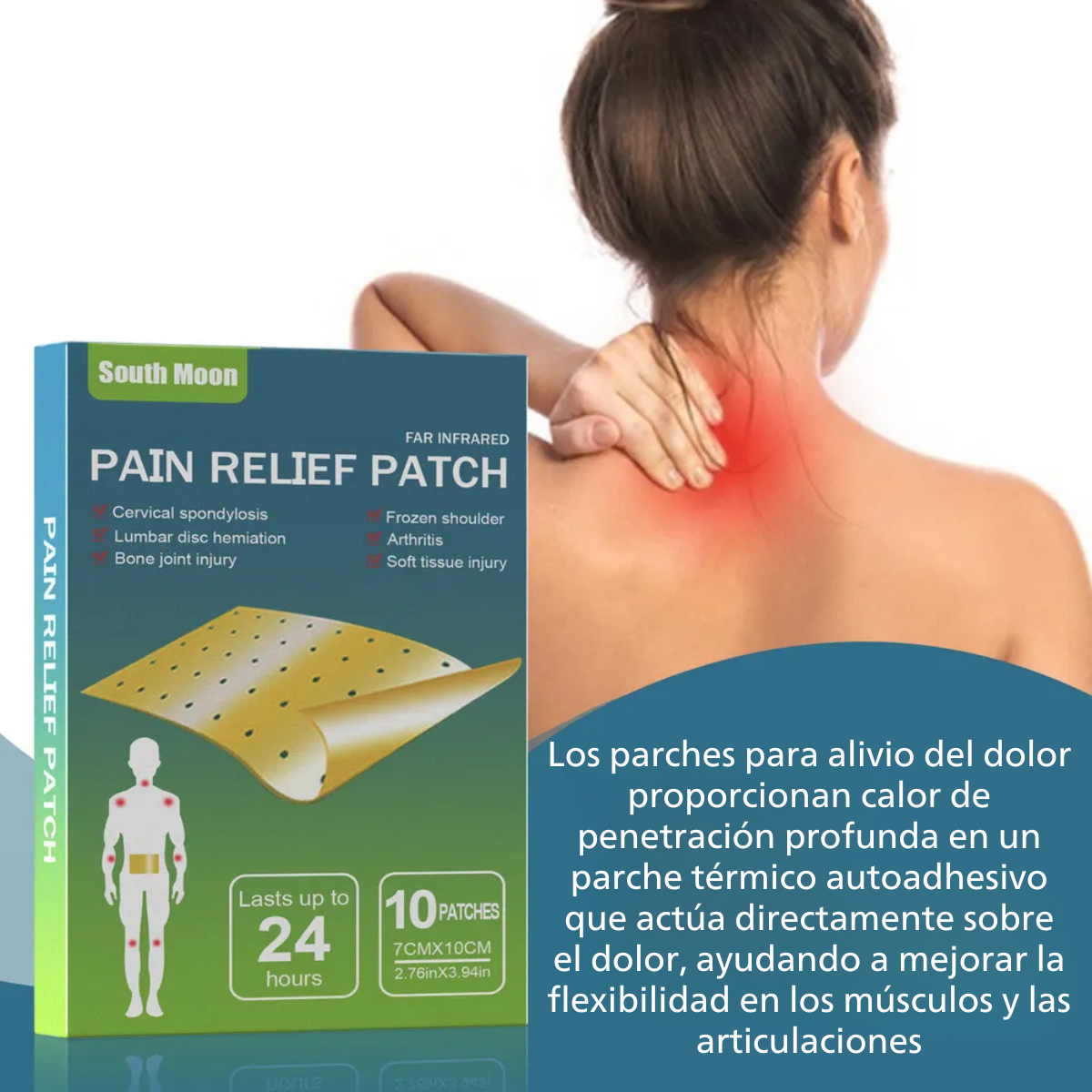Pack 10 Parches Mentolados Alivio Dolor Muscular Articular-4