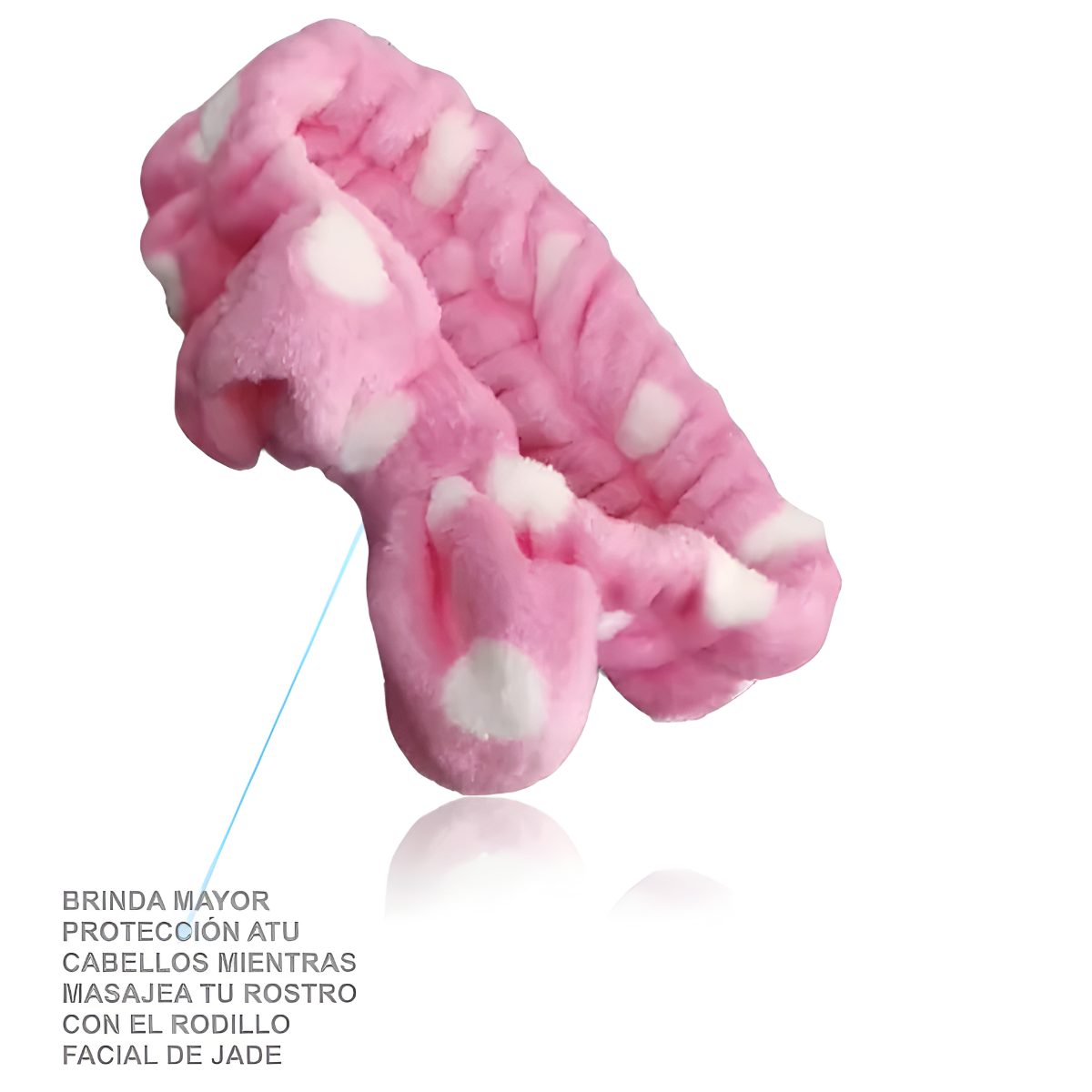 Set Rodillo Facial De Jade Con Cintillo Skincare-4