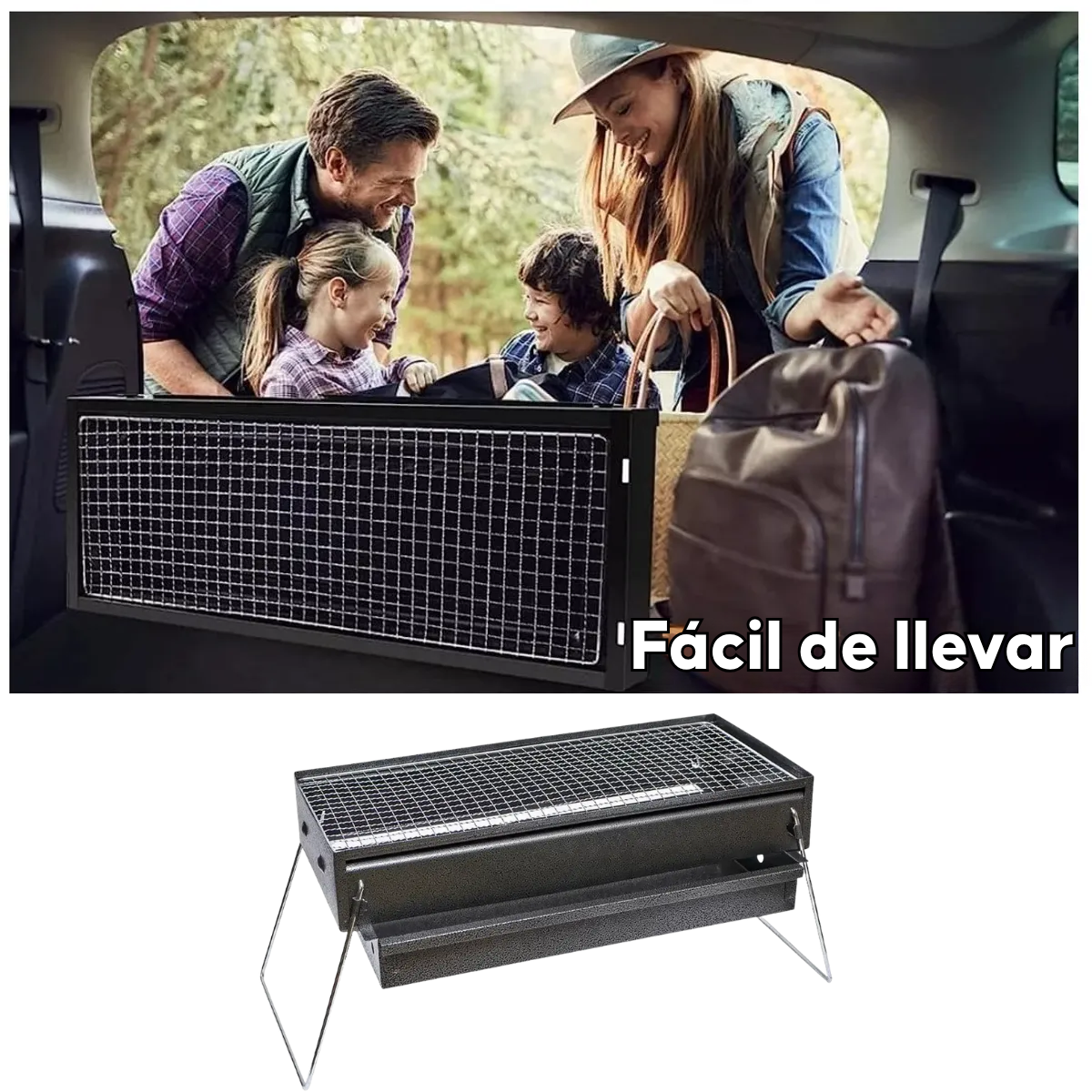 Parrilla A Carbon Portatil Plegable Para Camping Terraza Ir-3