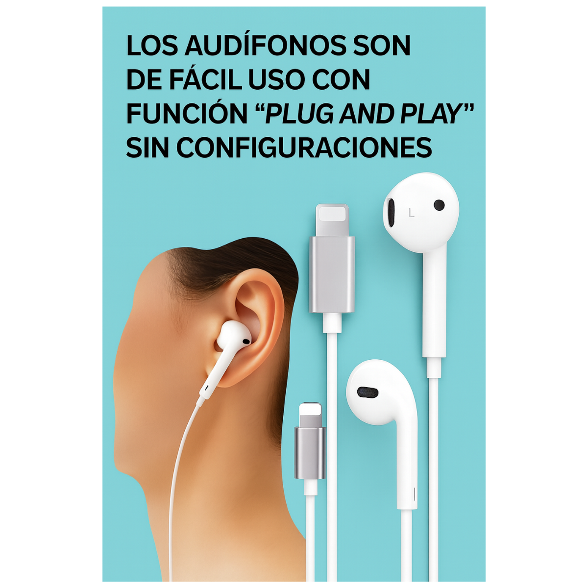 Audifonos Con Cable Lightning Para iPhone Irm Ir35-3