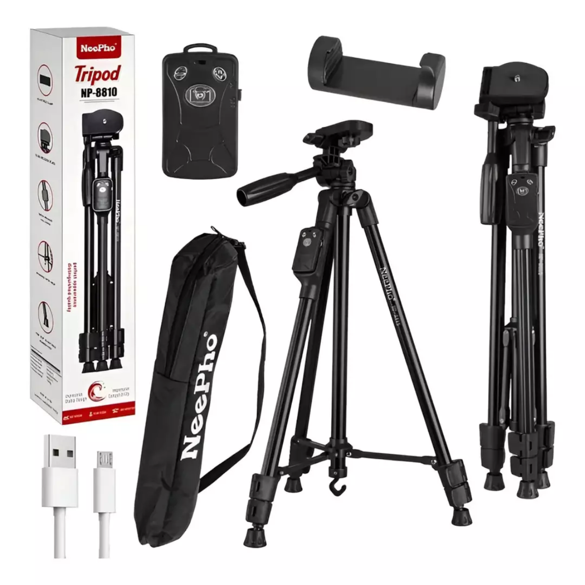 Tripode Profesional Extendible Ajustable Para Camara Celular-0
